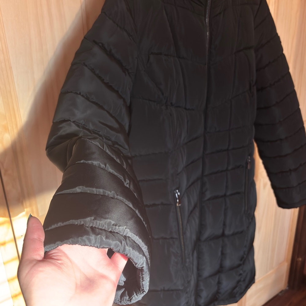 Calvin Klein Black Puffer Jacket - Picture 2 of 12